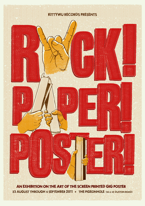 ROCK! PAPER! POSTER! Exhibition extended till 13th September!